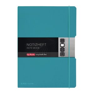 Herlitz Notizheft my.book flex A4 PP 2x 40Bl. kar/lin türkis