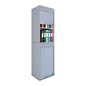 VCM my office Aktos XL Rollladenschrank grau 2 Fachböden 50,0 x 40,0 x 186,0 cm