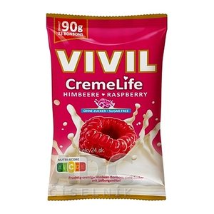 VIVIL® Creme Life Himbeere Bonbons 23 St./ 90,0 g, 1 Pack