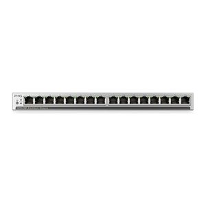 Zyxel 16 Port PoE+ 135W Gigabit Unmanaged Switch, Slimline