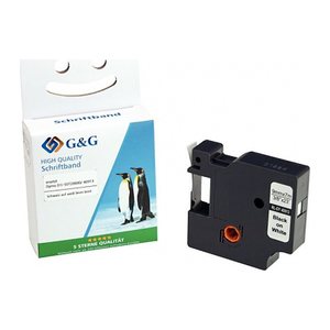 G&G Schriftband kompatibel mit DYMO D1/ S0720680/ 40913