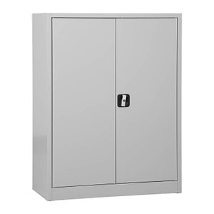 Gürkan Stahlschrank 100027 lichtgrau 2 Fachböden 92,0 x 42,0 x 120,0 cm, aufgebaut, 1 St.