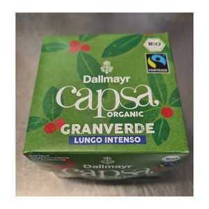 Dallmayr Capsa Gran Verde Lungo Intenso Bio-Kaffeekapseln, Arabicabohnen kräftig, 10 St.