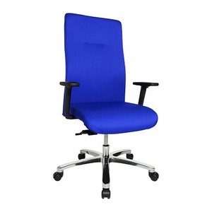 Topstar XXL Bürostuhl Big Star 20, BT290T W56 Stoff blau, Gestell alu