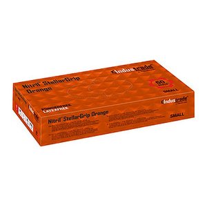 Industrade® unisex Einmalhandschuhe Nitril® StellarGrip Orange orange Größe S, 50 St.