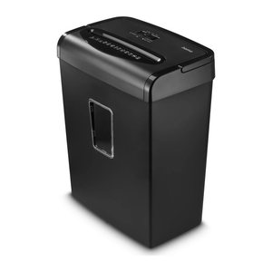 hama Prime M80 Aktenvernichter mit Partikelschnitt P-5, 2 x 12 mm, bis 8 Blatt, schwarz