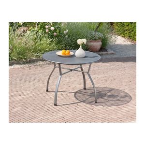 greemotion Gartentisch Toulouse grau rund 100,0 x 100,0 x 74,0 cm