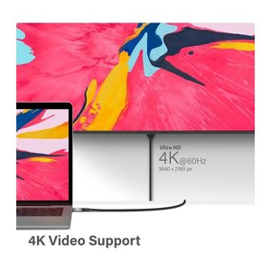 Alogic USB C Adapterkabel Typ C -HDMI M/M 4k 60 Hz 1m, gr
