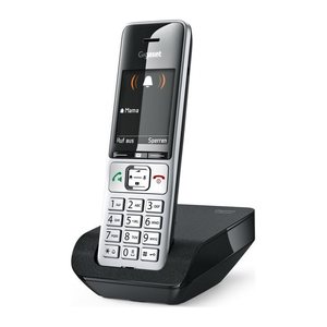 Gigaset COMFORT 500 Schnurloses Telefon schwarz-silber