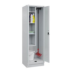 CP Putzmittelschrank Classic PLUS 080120-00 S10009 lichtgrau 4 Fachböden 60,0 x 50,0 x 195,0 cm, aufgebaut, 1 St.