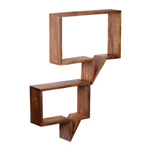 WOHNLING Wandregal sheesham 50,0 x 13,0 x 65,0 cm, 1 St.