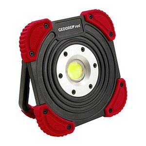 GEDOREred R95400145 LED Akku-Baustrahler rot, schwarz