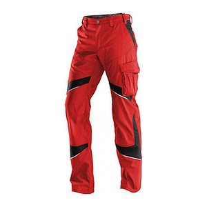 KÜBLER® Herren Arbeitshose "ACTIVIQ" rot, schwarz Größe 58