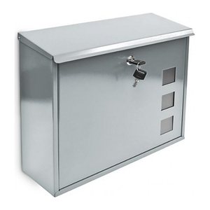 relaxdays Briefkasten 10017419_55 silber