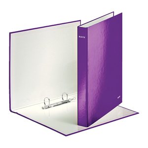 LEITZ WOW Ringbuch 2-Ringe violett 4,0 cm DIN A4, 1 St.