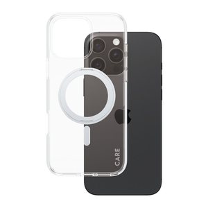CARE by PanzerGlass® KICKSTAND Handy-Cover für Apple iPhone 16 Pro Max silber
