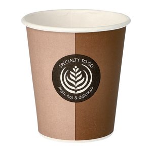 STARPAK Einweg-Kaffeebecher beige 0,2 l, 50 St.