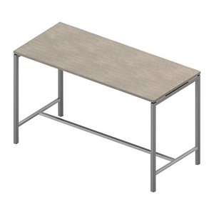 Quadrifoglio Stehtisch Creo beton rechteckig, 4-Fuß-Gestell alu, 180,0 x 80,0 x 107,0 cm