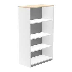 rocada Aktenregal weiß/eiche 90,0 x 45,0 x 156,0 cm, 1 St.