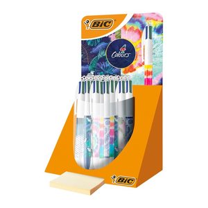 BIC 4-Farben-Kugelschreiber 4 Colours Hydro bunt, Schreibfarbe: blau, rot, schwarz, grün, 1 St.