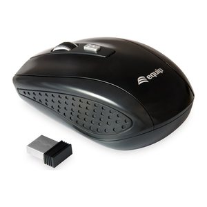 Equip Reisemaus Wireless USB-A + 4Tasten L+R schwarz