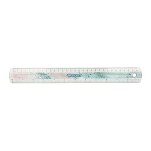 WESTCOTT Lineal Trendsetter 30,0 cm, rosa-türkis