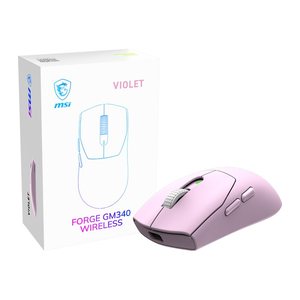 MSI Forge GM340 W Violet WIRELESS Gaming Maus