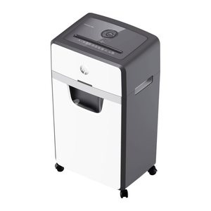 HP OneShred 16MC Aktenvernichter mit Partikelschnitt P-5, 2 x 15 mm, bis 16 Blatt, weiß