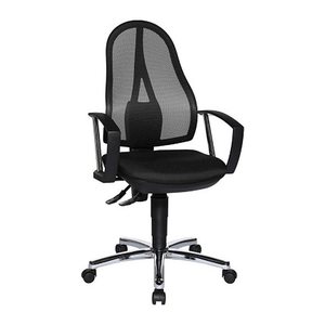 Topstar Bürostuhl Open Point P Plus, OP79A G20 Stoff schwarz, Gestell chrom
