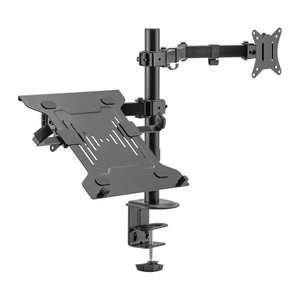 DIGITUS MLS 1TFT -32" Max8KG+ 1NOT -15,6" Max4KG schwarz