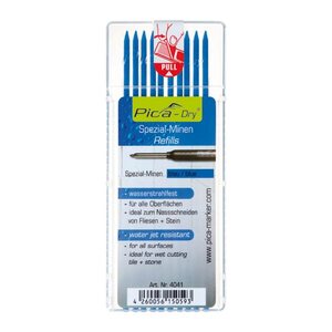 Pica Dry Wasserstrahl 4041 Ersatzminen für Tieflochmarker-Bleistift blau 2,8 mm, 10 St.