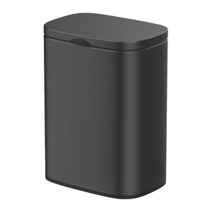 WENKO Sare Kosmetikeimer Wandmontage 5,0 l schwarz, matt, 1 St.