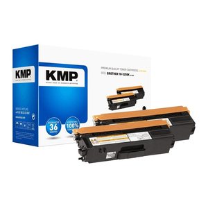 KMP B-T38D  schwarz Toner kompatibel zu brother TN325BK, 2er-Set
