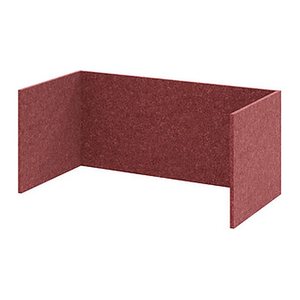 HAMMERBACHER FlexWall Akustikrückwand bordeaux 74,8 x 37,3 x 32,8 cm