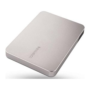 TOSHIBA Canvio Flex (für Windows und Mac) 2 TB externe HDD-Festplatte silber