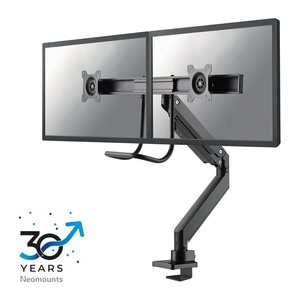 Neomounts Monitor-Halterung NM-D775DXBLACK schwarz für 2 Monitore, Tischklemme, Tischbohrung