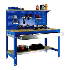 Simonrack Werkbank-Set SIMONWORK BT3 BOX blau 1 Schublade 151,0 x 61,0 x 144,5 cm