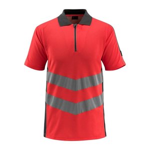 MASCOT® unisex Warnschutz Shirt Murton rot, dunkelanthrazit Größe M, 1 St.
