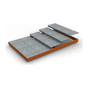 Simonrack Stahlfachboden ECOFORTE EA 1504 orange 150,0 x 60,0 cm, 1 St.