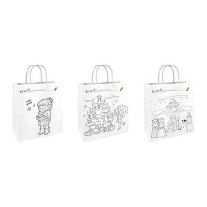 TSI Geschenktüten Weihnachten Ausmaltüten Motiv sortiert 18,0 x 23,0 cm