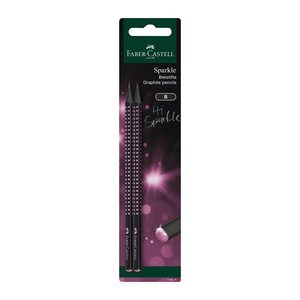 FABER-CASTELL Bleistiftset Sparkle Midnight BK 2BS