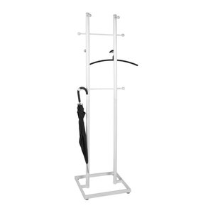 HAKU Möbel Kleiderständer 88381 weiß Metall 8 Haken 45,0 x 175,0 cm, 1 St.