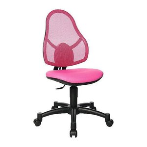 Topstar Kinderdrehstuhl Open Art® Junior, 71430S04 Stoff rosa, Gestell schwarz