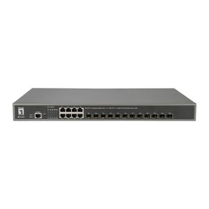 LevelOne Switch 8xGE/12x10GSFP+ 19" Managed L3
