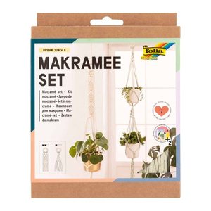 folia Makramee-Set Urban Jungle natur, rosé
