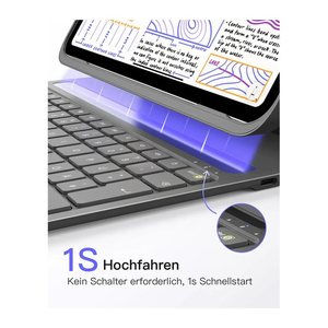 inateck Keyboard iPad Air 13"Pro 12,9" Compat.QWERTZ gray