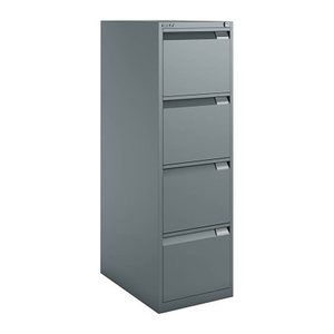BISLEY Hängeregistraturschrank anthrazit 4 Schubladen 41,3 x 62,2 x 132,1 cm, 1 St.