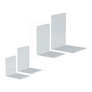 MAUL Buchstützen glasklar 8,0 x 10,0 x 10,0 cm, 2 St.