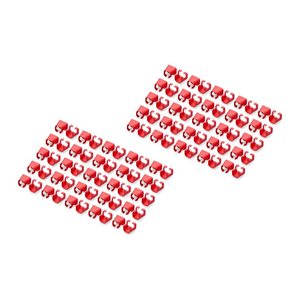 DIGITUS Farbclips für Patchkabel RJ45 100 Stück rot