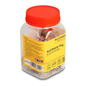 DELOCK RJ45 Modularer Stecker Cat.6A 100er Set